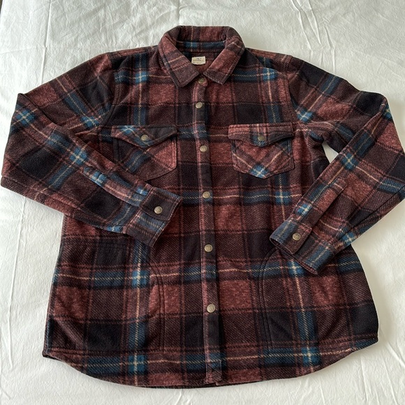 O’Neil ZUMA Super fleece Flannel Shirt Shacket Snap front closure Plaid women M - Picture 4 of 17